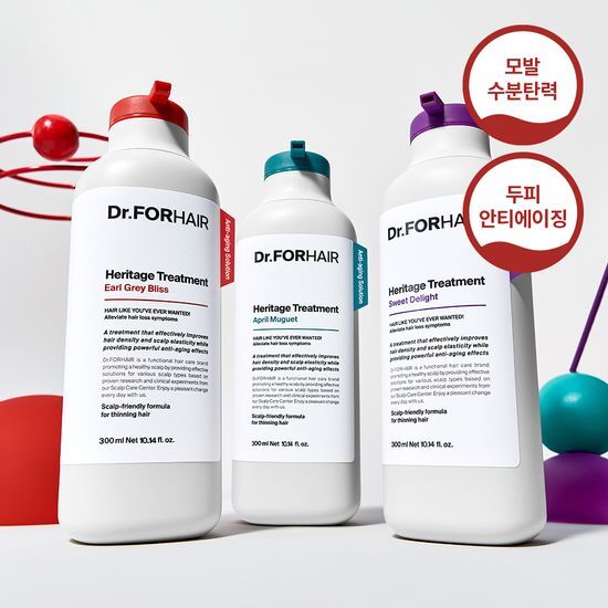 [무실리콘 트리트먼트] 닥터포헤어 헤리티지 트리트먼트 기획세트 440ml 탈모 트리트먼트